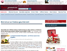 Tablet Screenshot of cadeau-gourmet.com